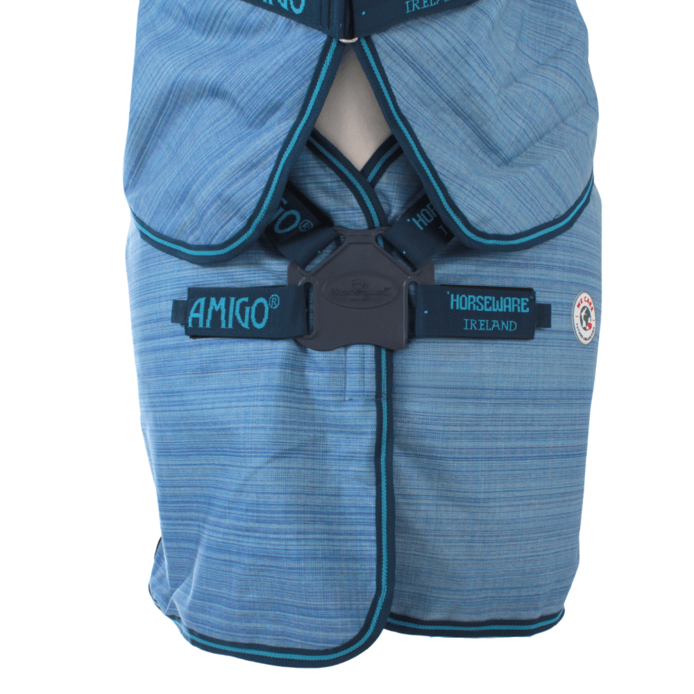 Horseware Amigo® Hero Ripstop Plus 200g Mediumweight Turnout Rug With Detachable Neck Burgundysilver 16243371