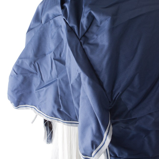 Couverture Pour Cheval Bucas Freedom Turnout 130cm 150g - Bleu Marine/argenté, Imperméable, Respirante