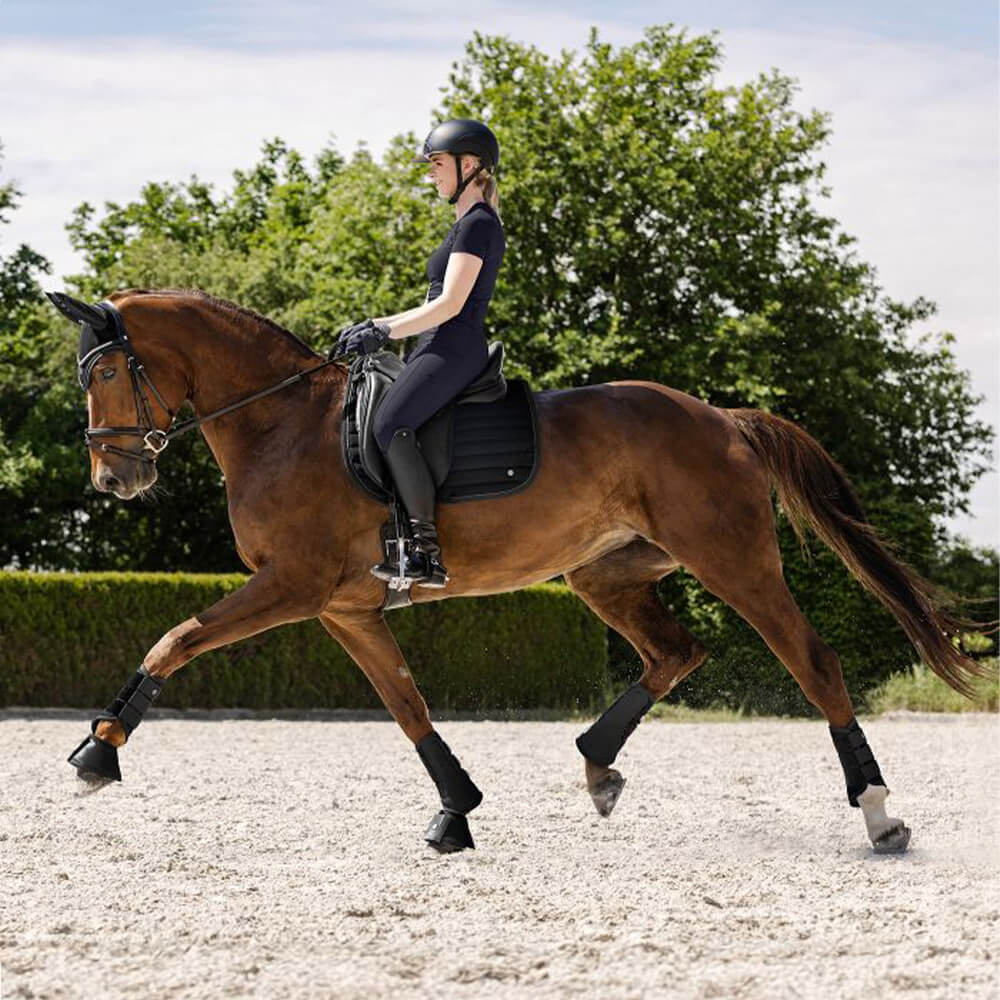 Tapis De Selle De Dressage Waldhausen, Rouge, En Polyester, Neuf
