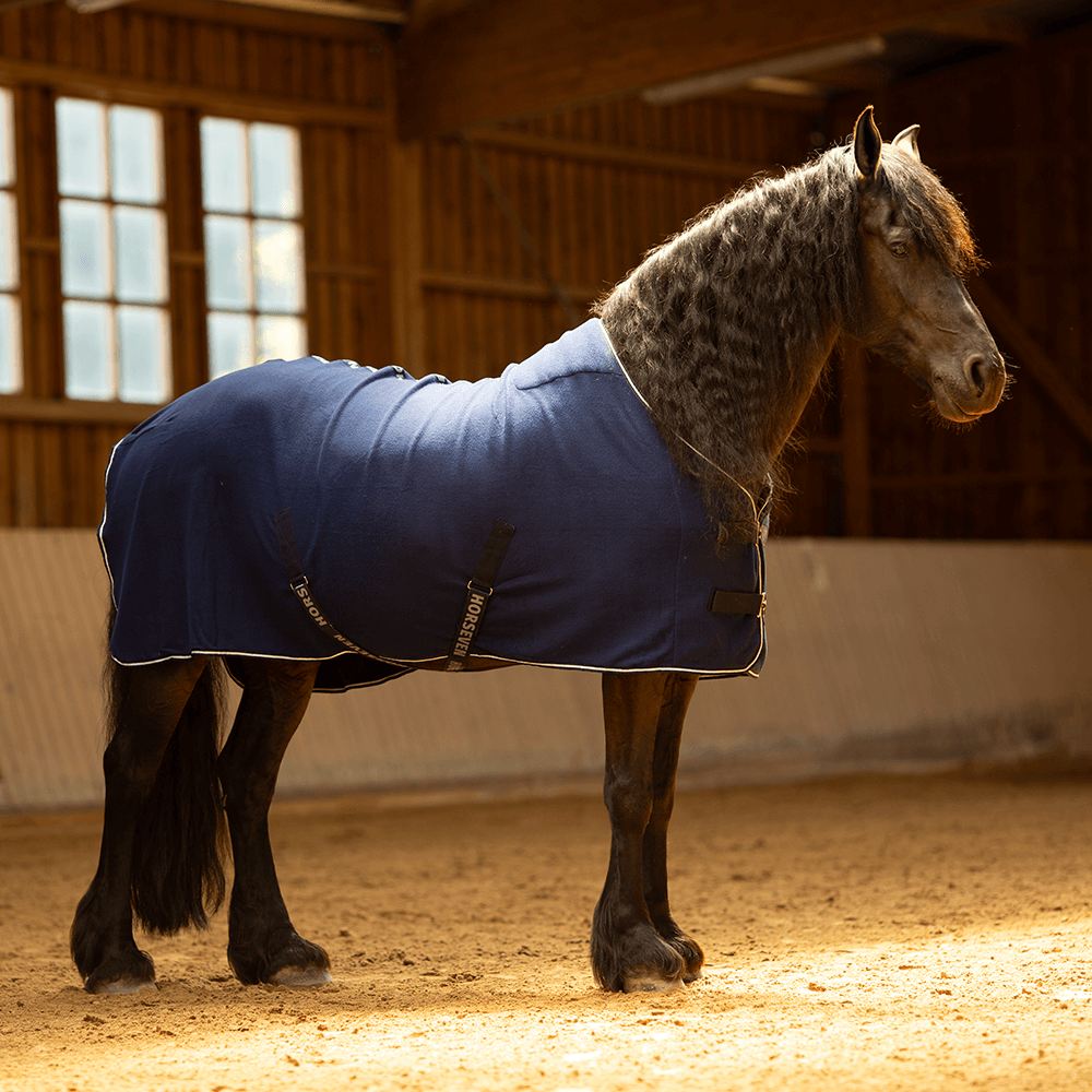 HKM Kopenhagen Couverture Séchante Bleu Foncé 115 - Polaire Respirante Pour Cheval