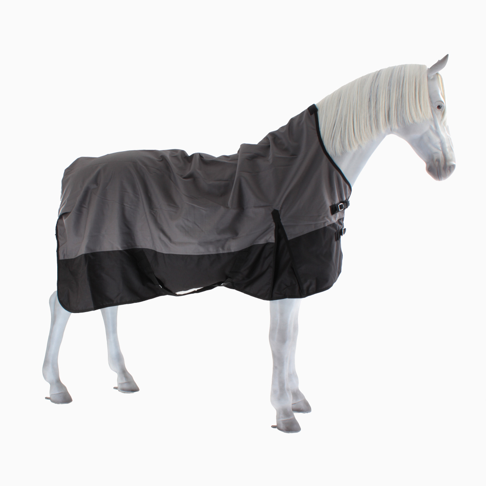 Couverture Cheval Showman Imperméable – Noire, 1200D, 70 Pouces, Pression (Neuf)