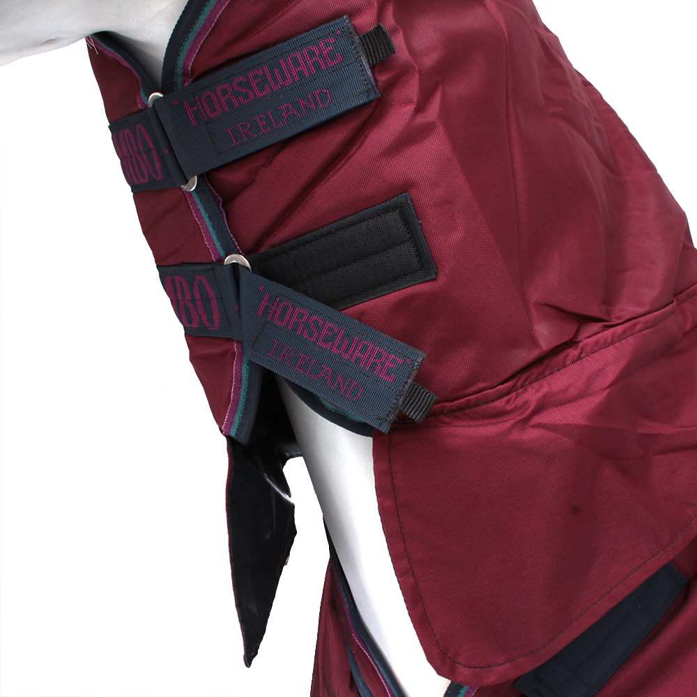 Horseware Rambo Tapis stable 100 g – Bordeaux/bordeaux, taille : 165
