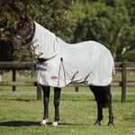 Weatherbeeta Airflow 2 Comfitec – Couverture Fly Rug Avec Col Détachable, 6’3, Gris/blanc, Neuve