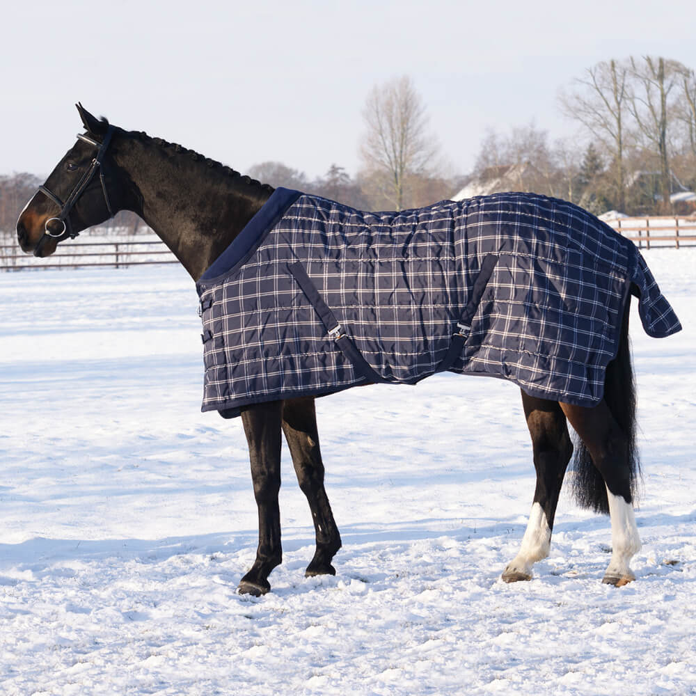 Couverture D'écurie Cheval Baker Curvon 68" - Poids Lourd Qualité Supérieure, Motif écossais